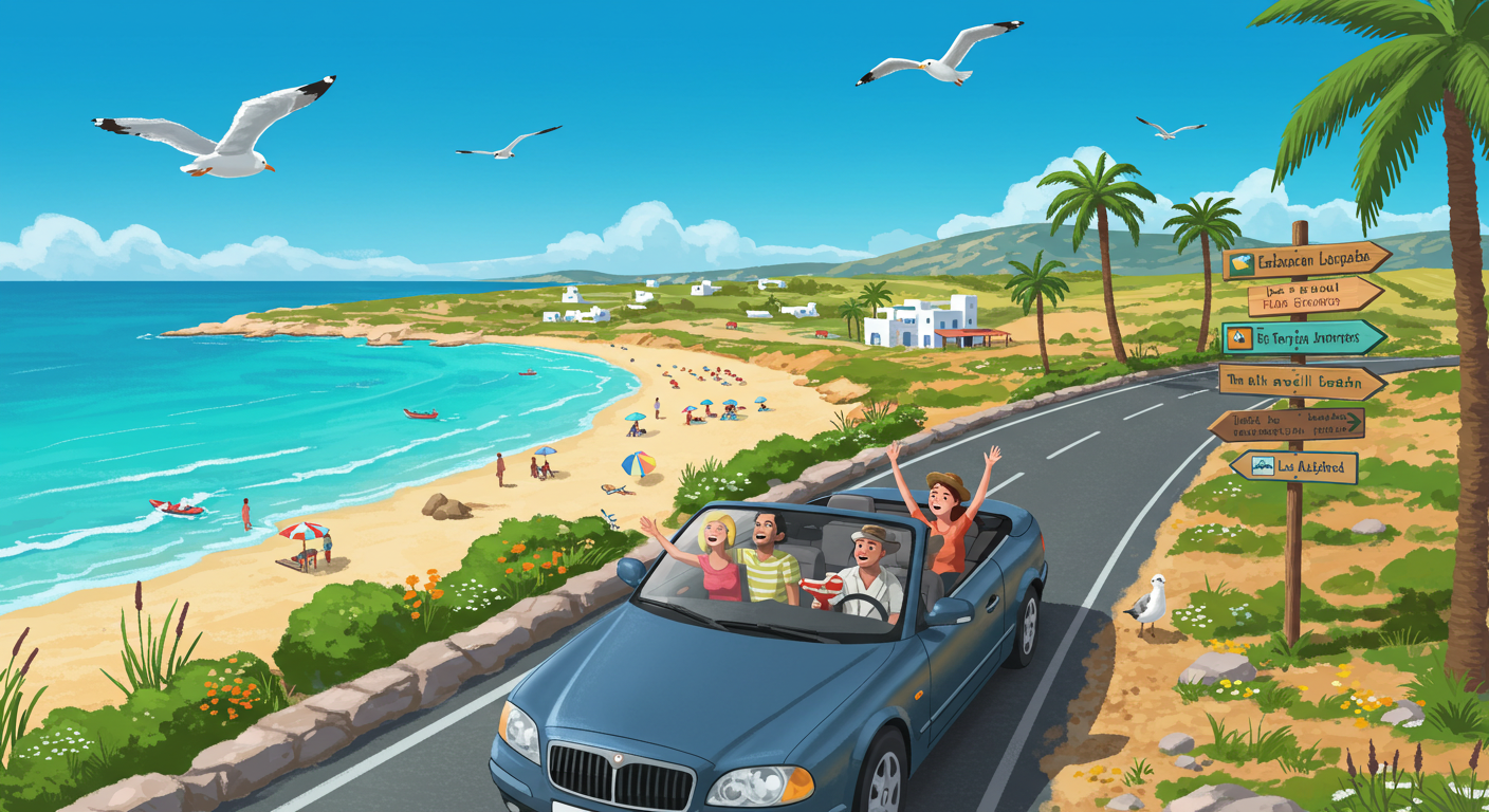 Louer Voiture Plages Tunisie – Explorez les Côtes du Soleil